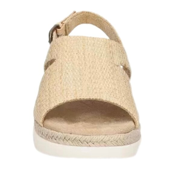 Bella~Vita KATO Slingback Sandals Espadrilles Flatform Natural Woven - Picture 4 of 8